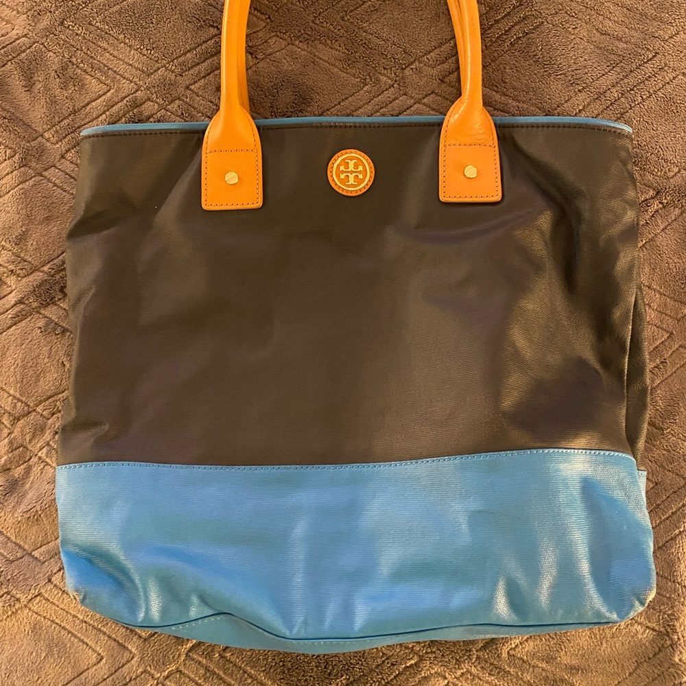 Tory Burch Blue Large Tote